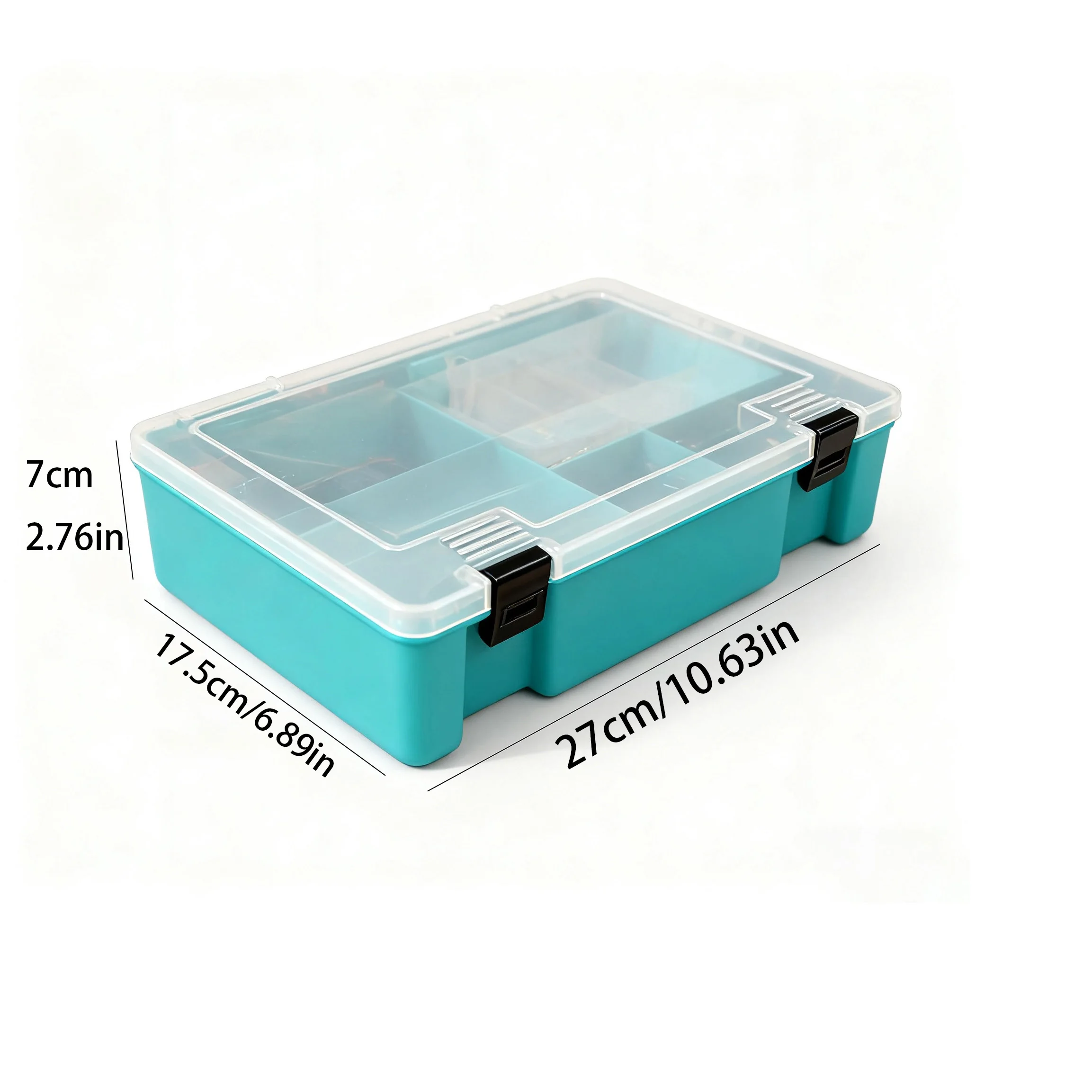 1pc Sewing Thread Tool Storage Box, 20 Roll Capacity, Transparent Compartment and Tool Organizer - Heavy-duty Plastic