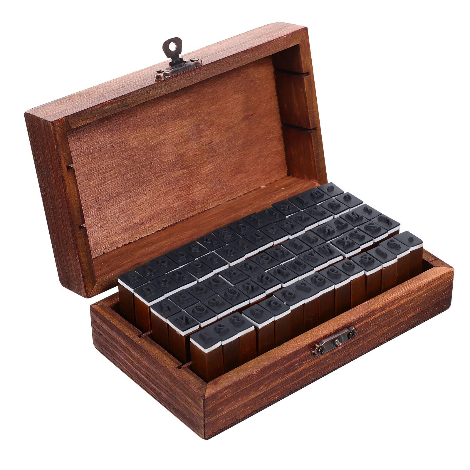 

English Alphabet Wooden Stamps for Scrapbooking DIY Craft Suitable for Paper Fabric Plastic Glass Wood Surfaces Vintage Letter
