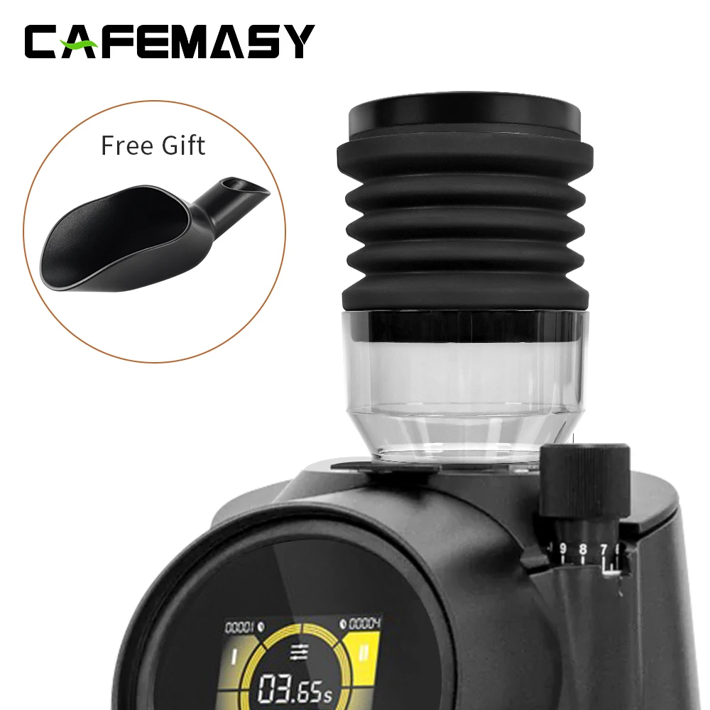 CAFEMASY Coffee Grinder Single Dose Hopper Bean Bin Blowing Cleaning Tool With Bean Scoop for Eureka ZENITH 65E / HELIOS 65