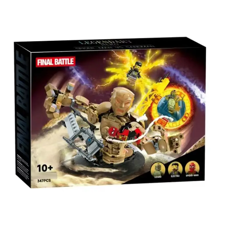 مكعبات بناء شخصية الأبطال الخارقين الجدد، لعبة مجسمة تجميع DIY، مجموعة هدايا متوافقة مع الألغاز الإبداعية