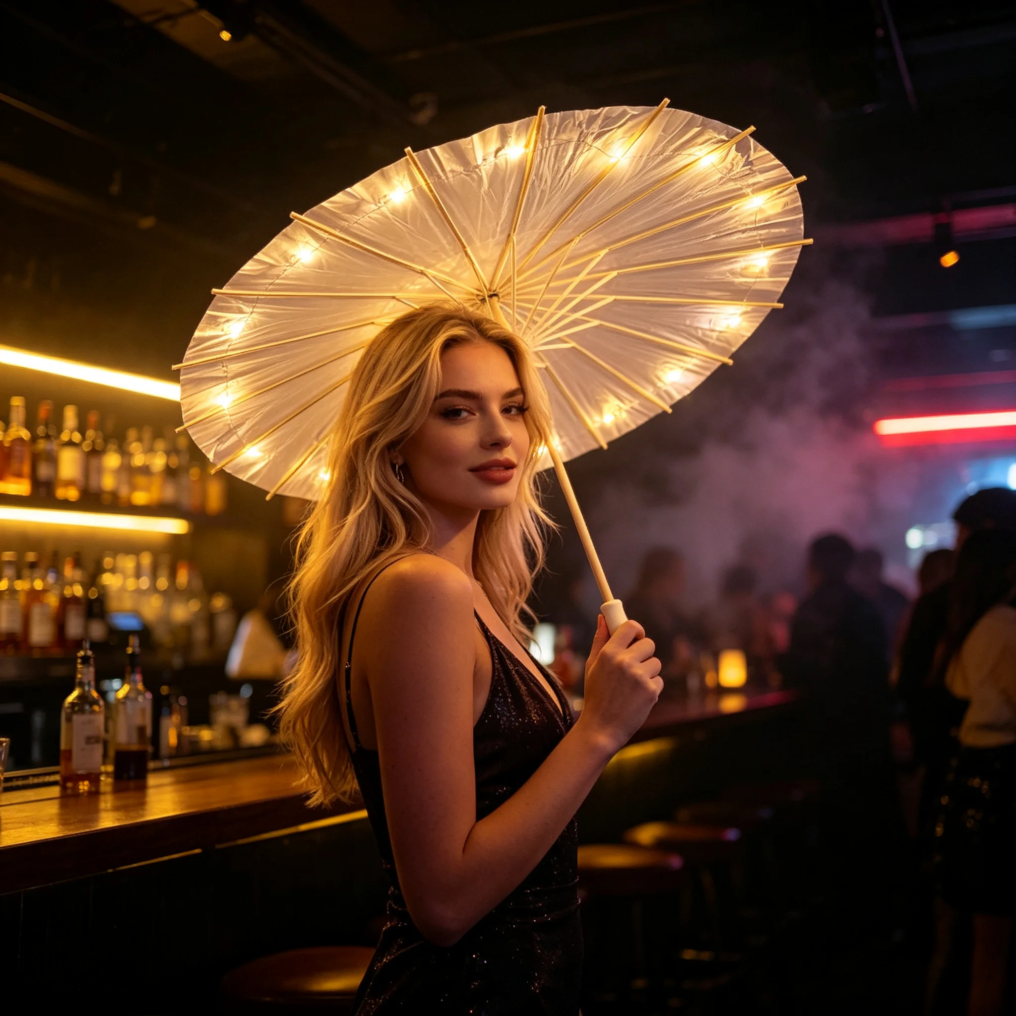 Lighting Decor Photos - Parapluie en papier huilé à LED