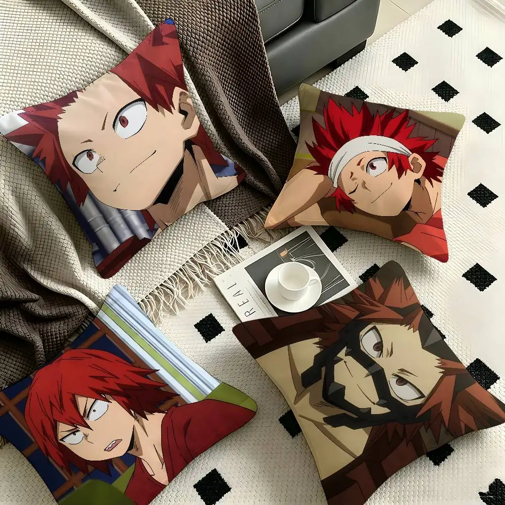 1pc Eijiro Kirishima My Hero Academia Pillow Case Fashion Square Pillowcase Bedroom Sofa Room Ins Decoration Leisure