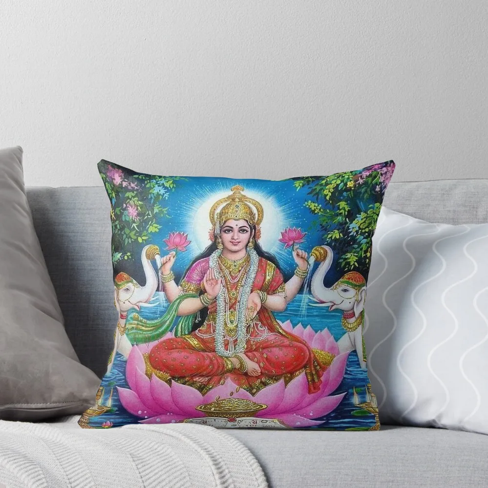 Lakshmi Throw Pillow bed pillows Custom Cushion Photo pillow