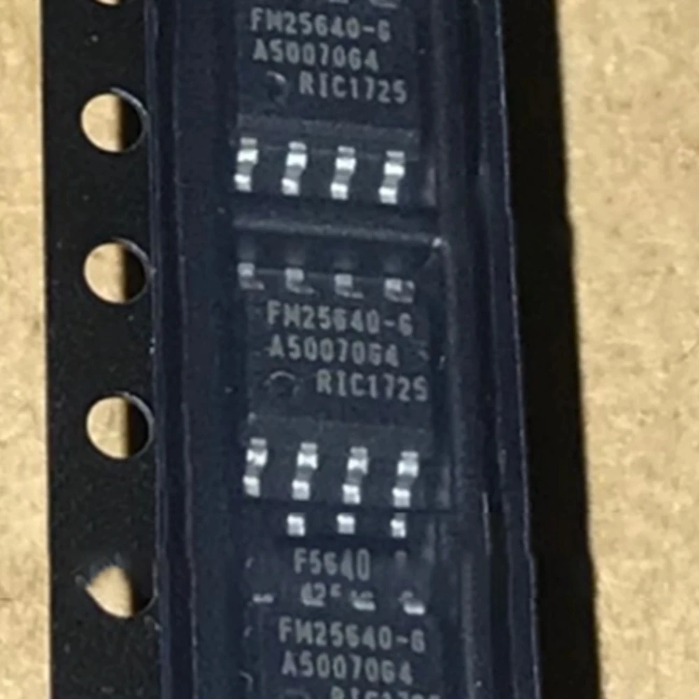 FM25640-G, FM25640B-G, FM25160-S ferroelectric memory chips in SOP8 package, ready for direct mounting