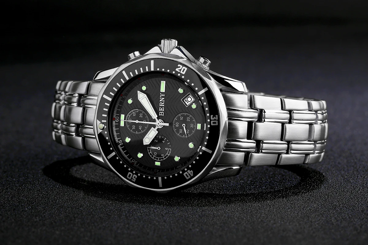 トップクォーツ時計男性用発光高級ブランドカレンダーステンレス - Luxury Watch Hublot のレビューと価格