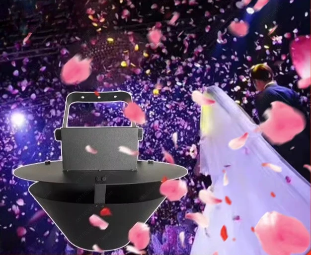 Automatic Wedding Petal Confetti Blaster, Wireless Remote Control for Ceremony Aisle Stage, Battery Powered
