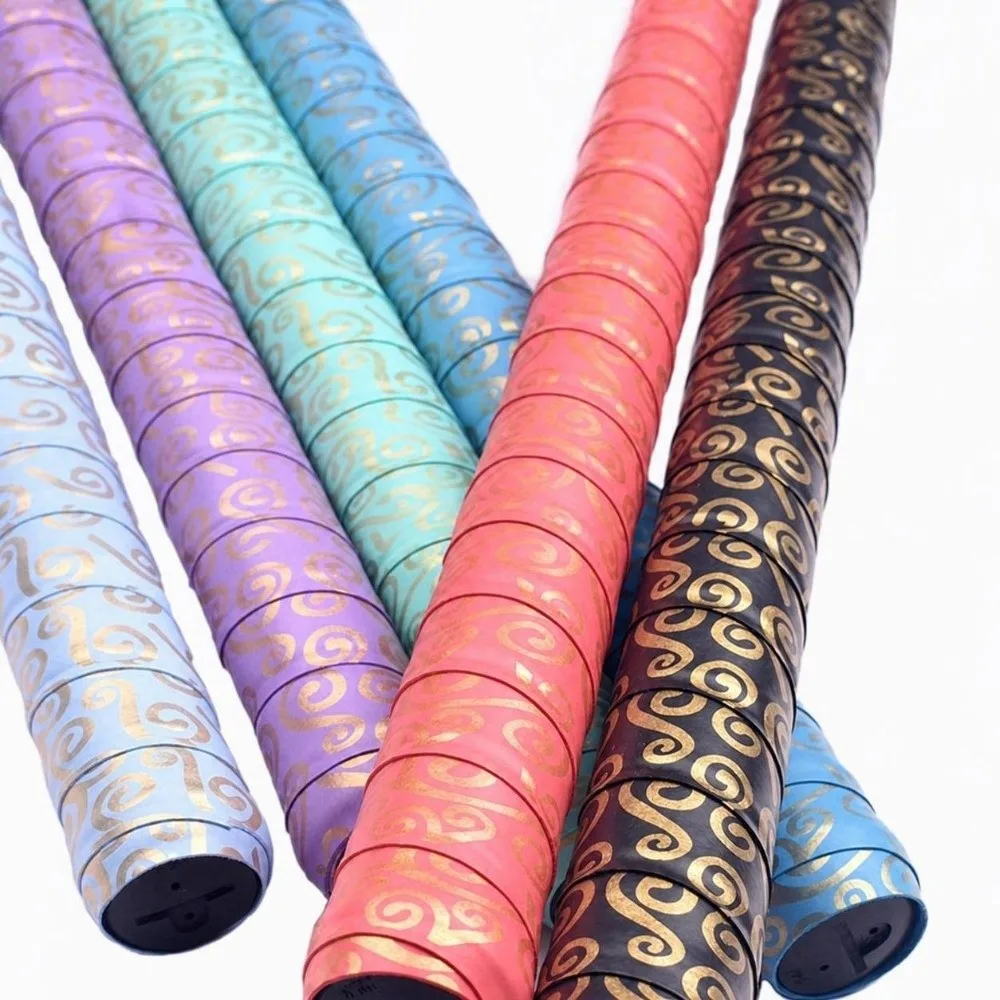 Anti-slip Badminton Handle Wrap Tape Sweat-Absorbent Wear-resistant Fishing Rods Band Shock-Absorbing Tennis Racket Grip Tape