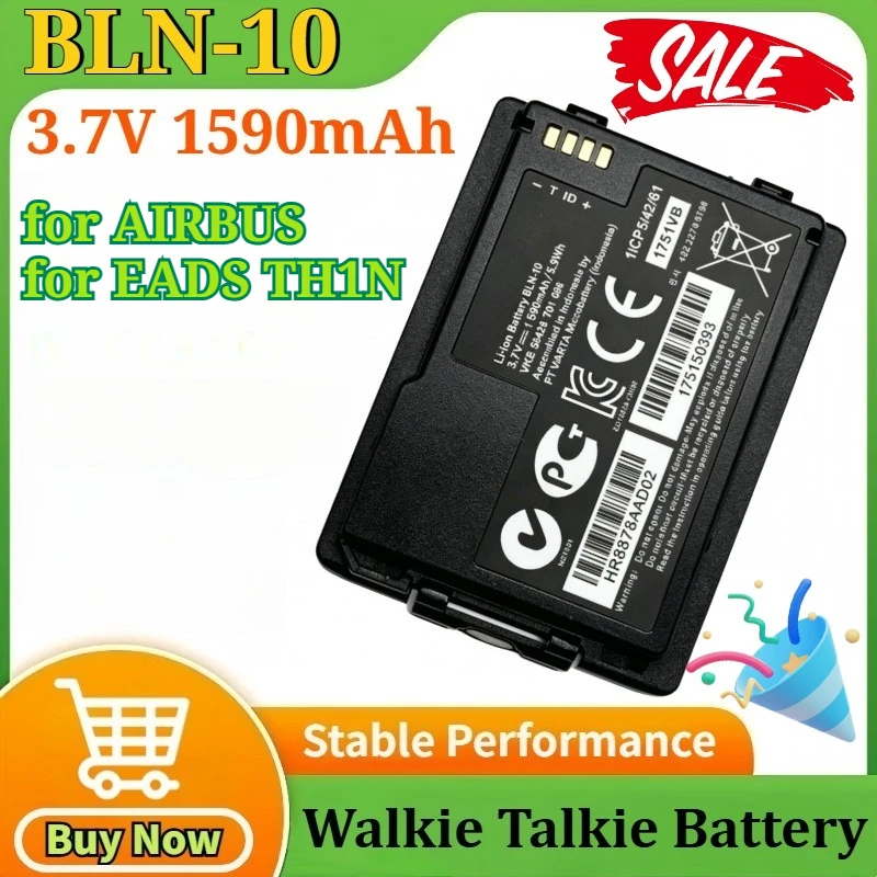 

BLN-10 3.7V 1590mAh 5.9Wh Li-ion Battery Pack for EADS for Airbus for CASSIDIAN TH1N for Tetra Two Way Radio Fits Battery Part