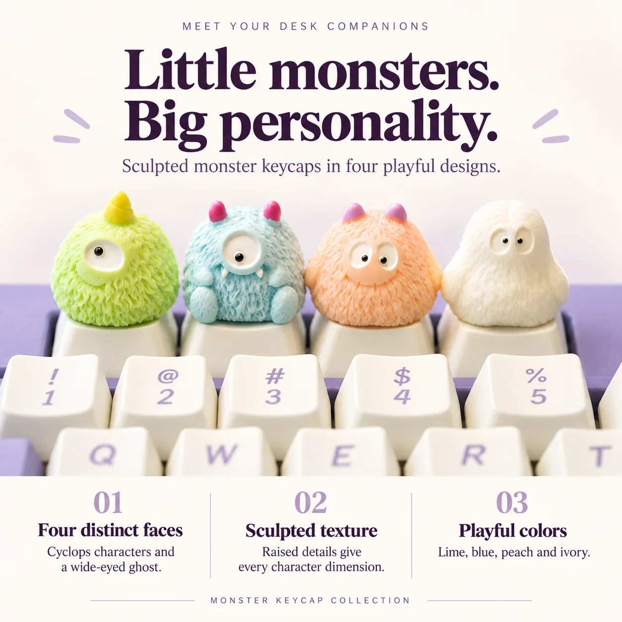 Cute Animal Doll Keycap, Capybara Artisan Key Cap for MX Switch Keyboard Decoration