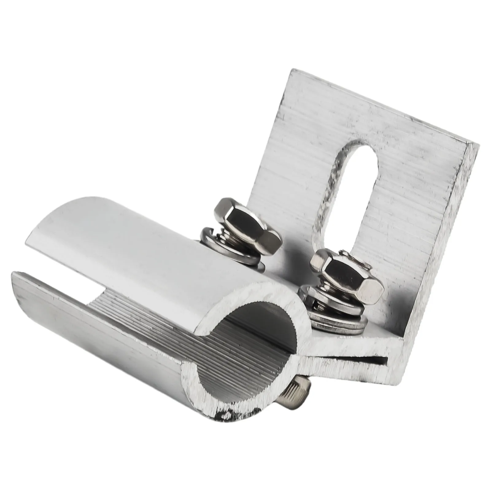 PV Module Racking System Clamp  Horizontal Mounted Aluminum Rails  Secure Attachment  Easy Connection with Splices