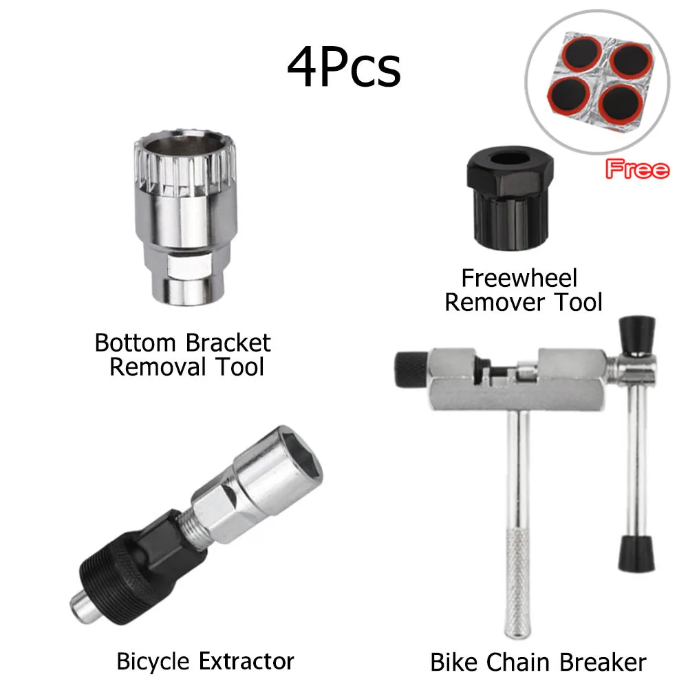 Fiets Reparatie Tool Kits Vliegwiel Remover Cutter Chain Breaker Crank Puller Spaaksleutel MTB Racefiets Onderhoud Gereedschap Set