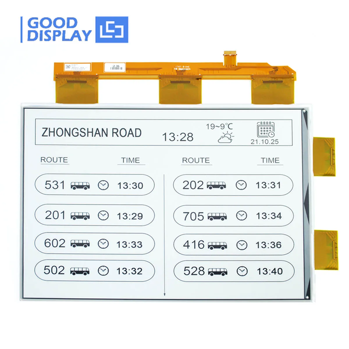 E-ink display a4 13.3 inch wide temperature A4 iTC e paper screen, GDEP133UT3