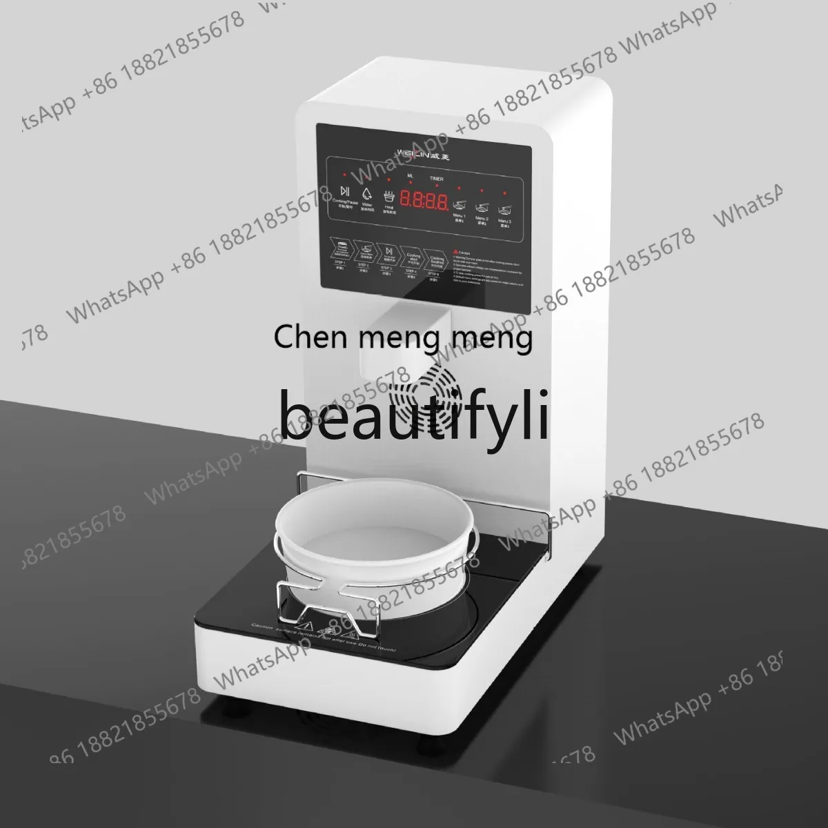 

Z189 Корейская многофункциональная машина для приготовления лапши, настольная машина самообслуживания для перекачки и сканирования лапши быстрого приготовления, код голоса