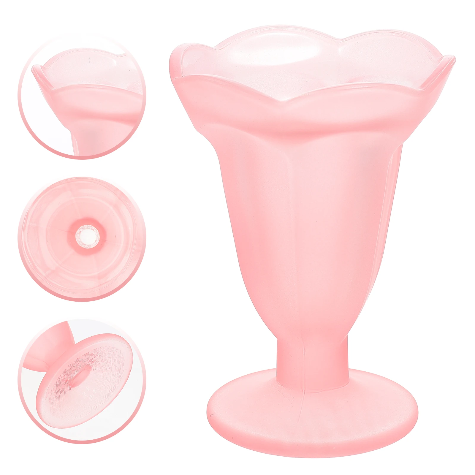 

Sturdy Glass Dessert Ice Cream Bowl Pudding Cup High Base Sundae Glasses Cold Drinks Holder For Party Restaurant