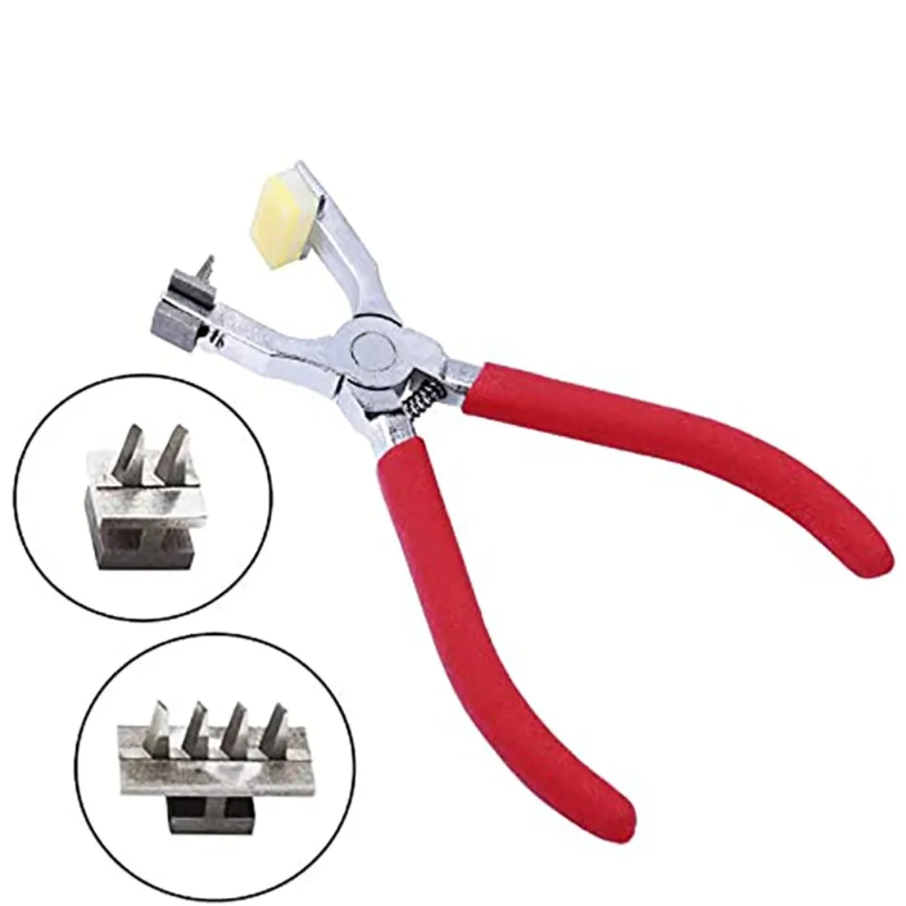 

Creative Leather Leather Goods Clamp Tool Craft Punch Handheld Silent Punch Tool Pliers Sewing Stitch Chisel Diamond 4mm Punch