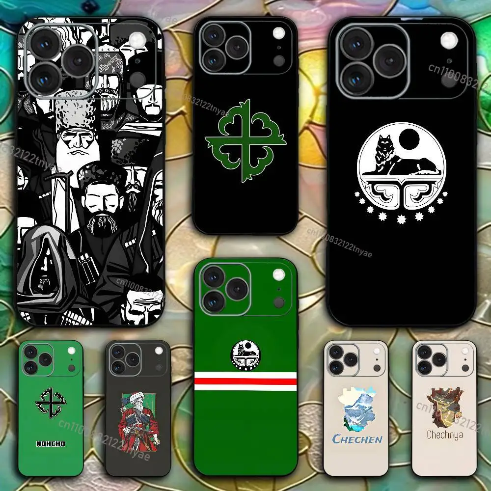 

Chechen National Flag Phone Case For iPhone 17,16,15,14,13,12,11,X,XR,XS,Plus,Mini,Pro,Max Soft black Shockproof Cover
