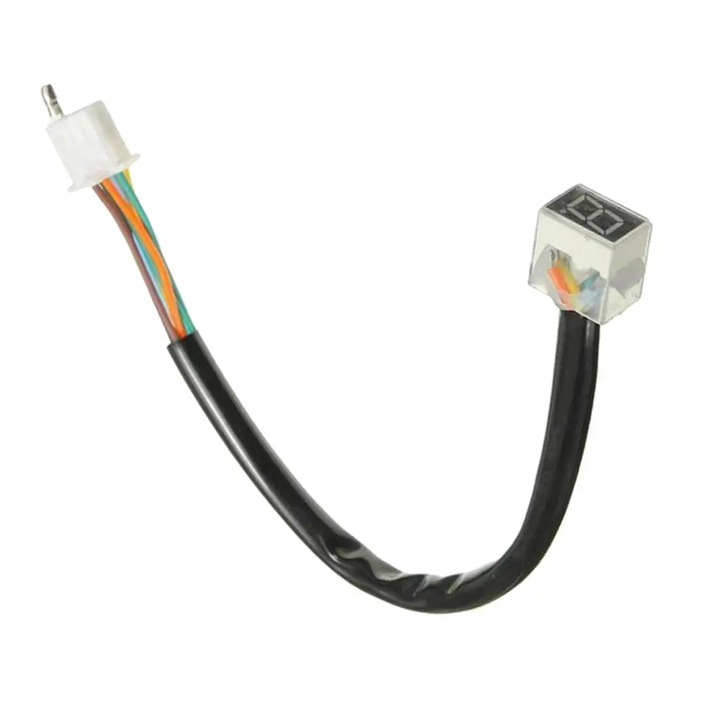 

Universal Motorcycle LED Digital Gear Indicator Display Scooter 0-5 Level Lever Sensor Speed Gear Display Indicator