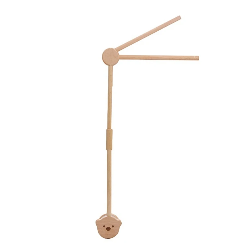 Ensemble de cloche de lit mobile en bois pour nouveau-né, support de jouet, bras en bois, 1 pièce