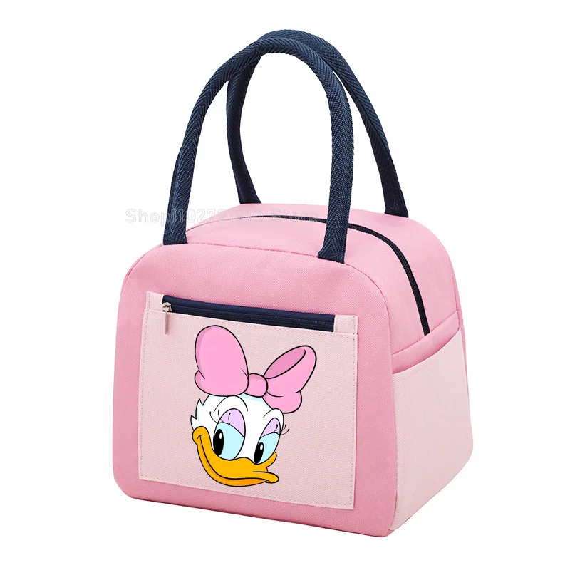 Mickey Mouse Lunch Bag Kids Thermal Cooler Girls Bag Cute Cartoon School Office Lunch Box grande capacità Picnic Women Tote Bags