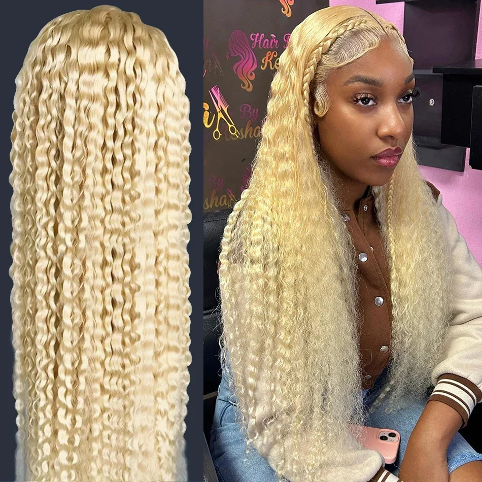 

613 Lace Frontal Wigs Human Hair Deep Wave HD Lace Frontal Wig 13x4 Transparent Water Wave Curly Lace Front Wigs For Women