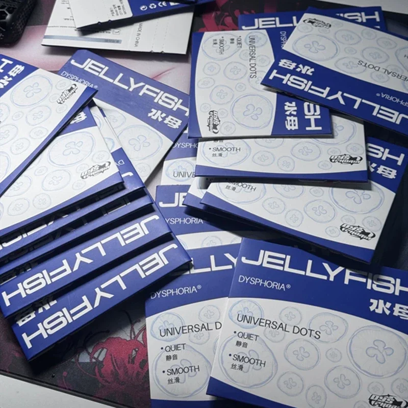 40 szt. DYSPHORIA Meduza/Raia Manta/Booby Uniwersalne DIY Małe Kropki Ślizgacze do Myszy PTFE Odporne na Zużycie Ciche Szybkie Podkładki — zdjęcie produktu 6