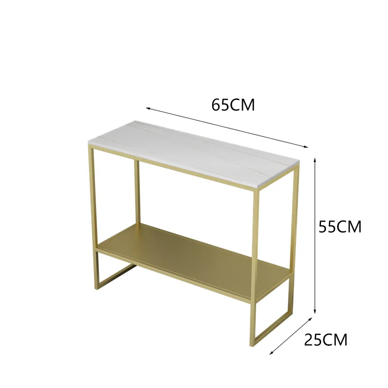 Light luxury edge few rock slab coffee table small apartment sofa side few simple modern corner few household living room small