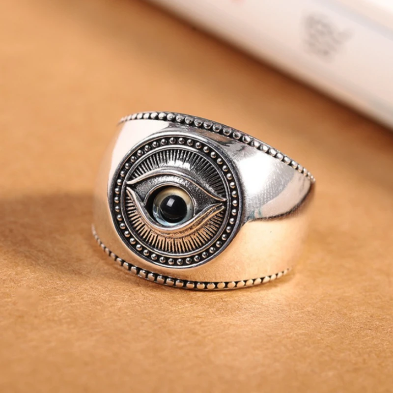 925 Sterling Silber Ring Verstellbar Vintage Kreativ für Männer Frauen Schöner Ring Mode Hochzeitsschmuck Party Damenring