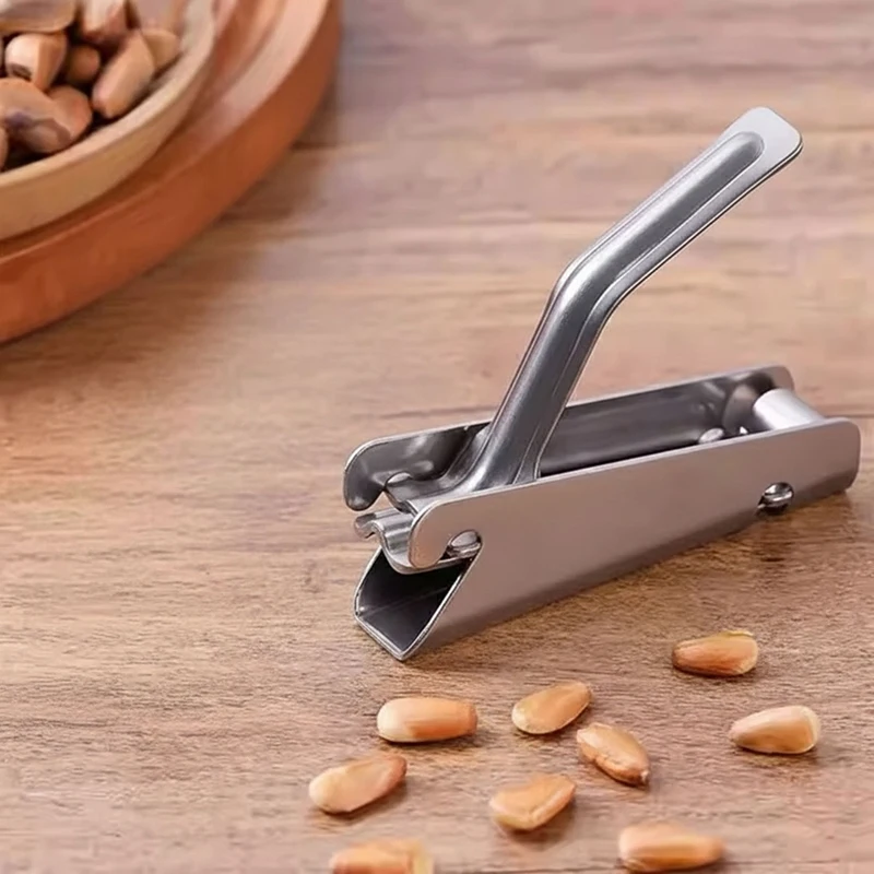 Kitchen Accessories Nut Shelling Gadgets Stainless Steel Melon Opener Peeler Peanut Pistachio Shell Clamp Machine 2pc Retail