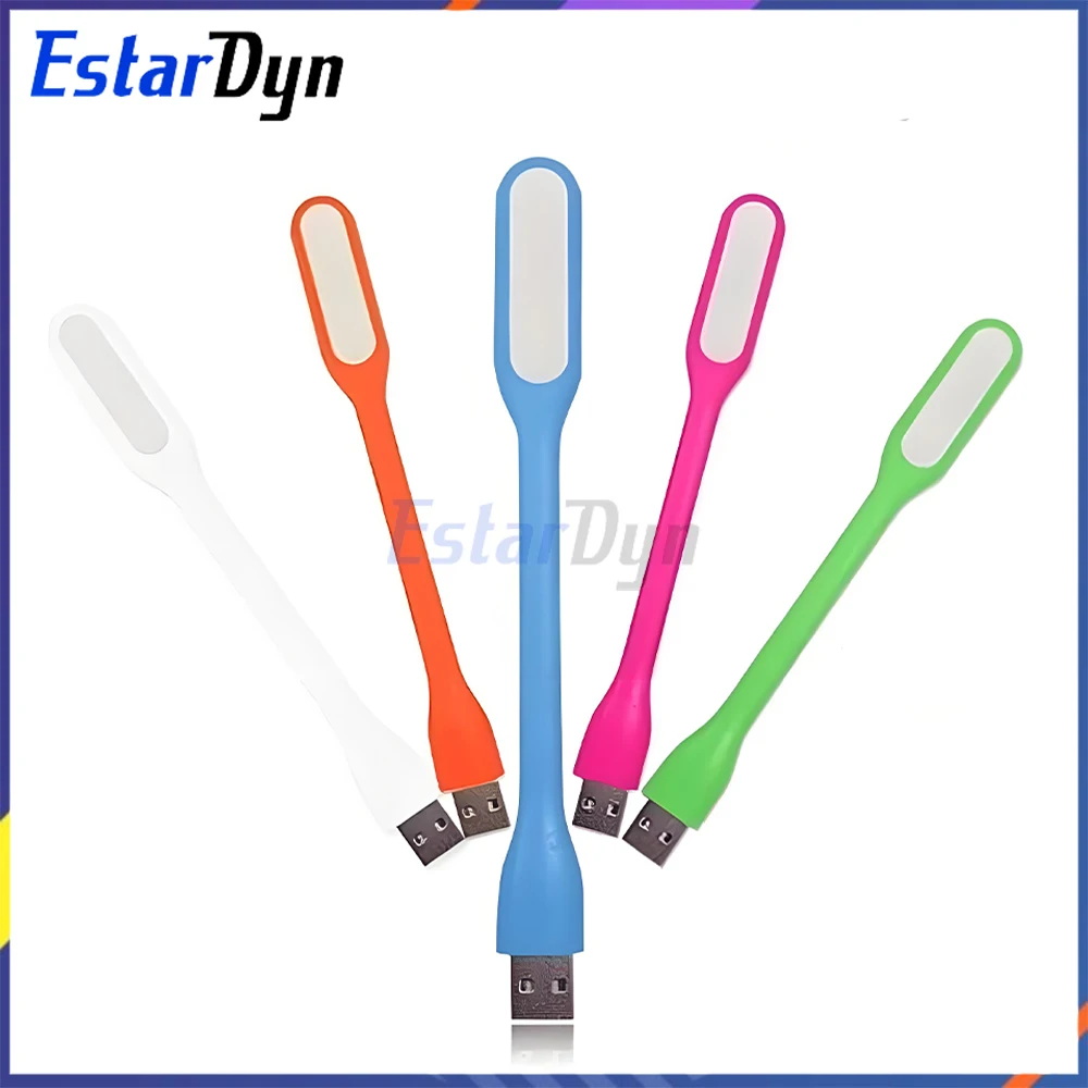 Mini lampe de lecture LED USB, lampe de livre pliable et Portable, Protection des yeux pour batterie externe, PC, ordinateur Portable, lecture nocturne, couleur aléatoire