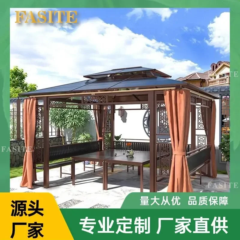 For Outdoor Gazebo Villa Courtyard Garden Modern Awning Sun Shade Pavilion Terrace Cool Shelter Waterproof Durable Easy