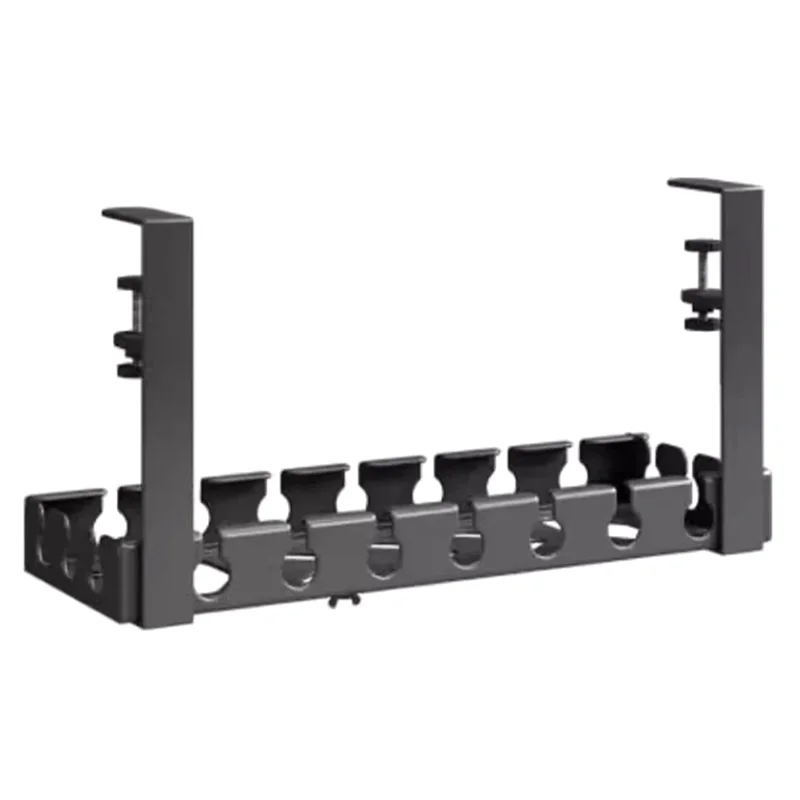 A27F-منظم الكابلات القابلة للسحب لا الحفر تحت مكتب إدارة الأسلاك صينية رف معدني للمنزل مكتب الكمبيوتر راوتر أسلاك البيانات #4