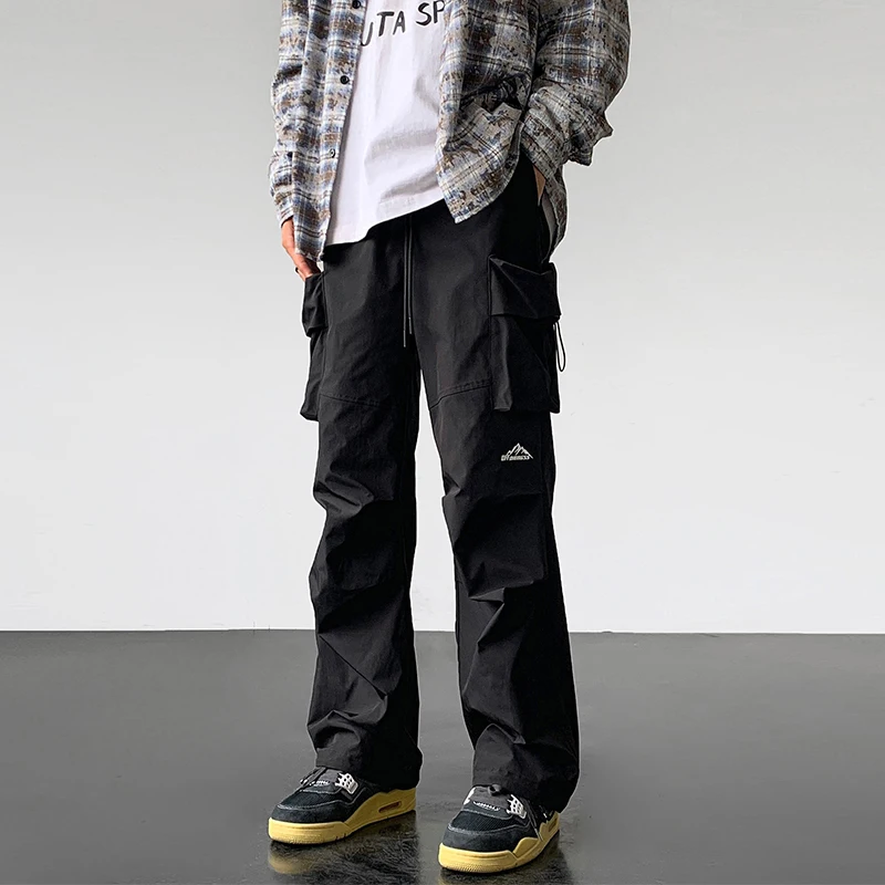 

Men's Casual Pants Spring Autumn Workwear American Sle Outdoor Sports Leisure Trousers Straight Leg Lengthened mid Waist