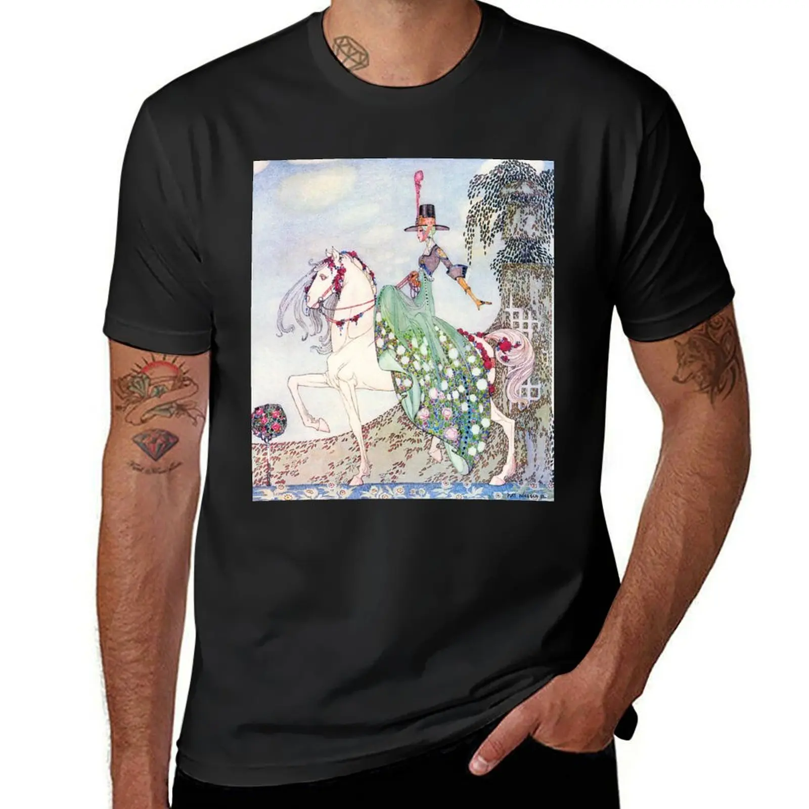 The Brave Rider Kay Nielsen T-Shirt tees oversized mens vintage t shirts