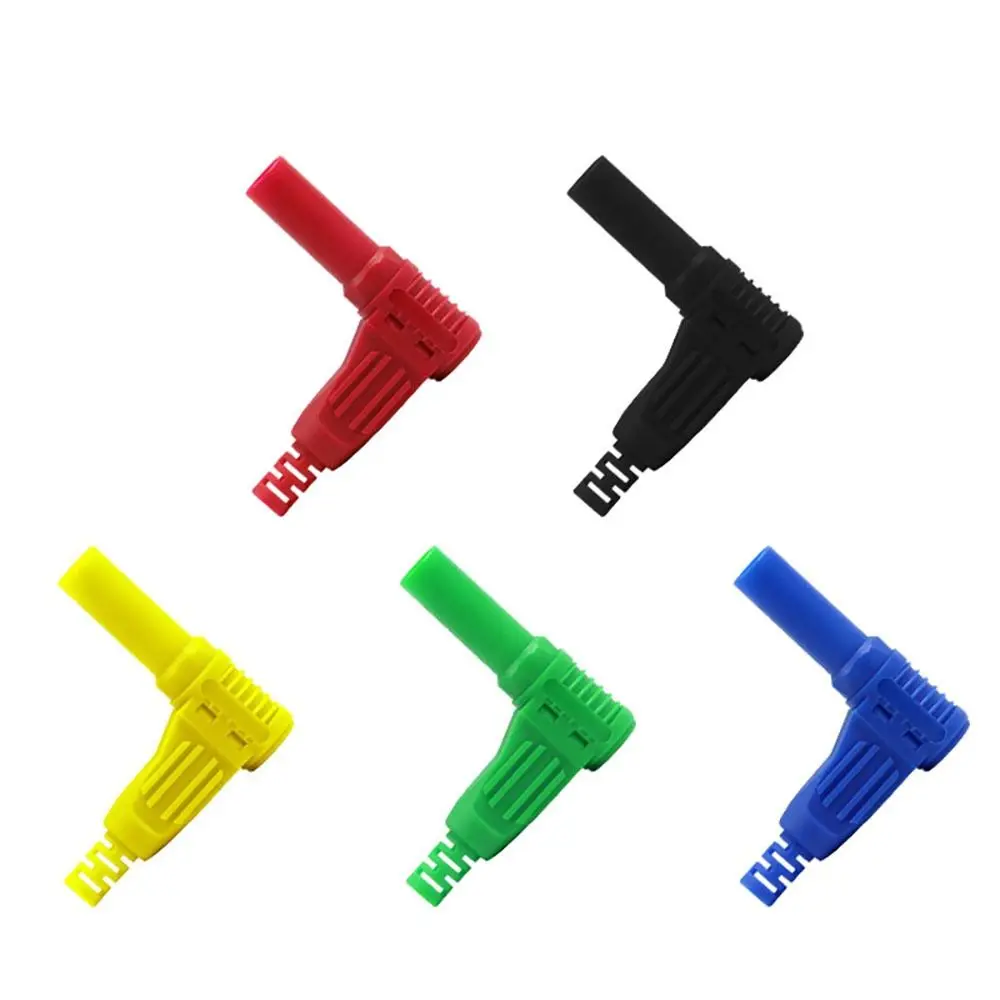 الموز المقبس الرقمية متر اتصال 4 مللي متر الذكور الزاوية اليمنى العزل 4 مللي متر الموز التوصيل الكوع الموز إدراج سلك لحام نوع