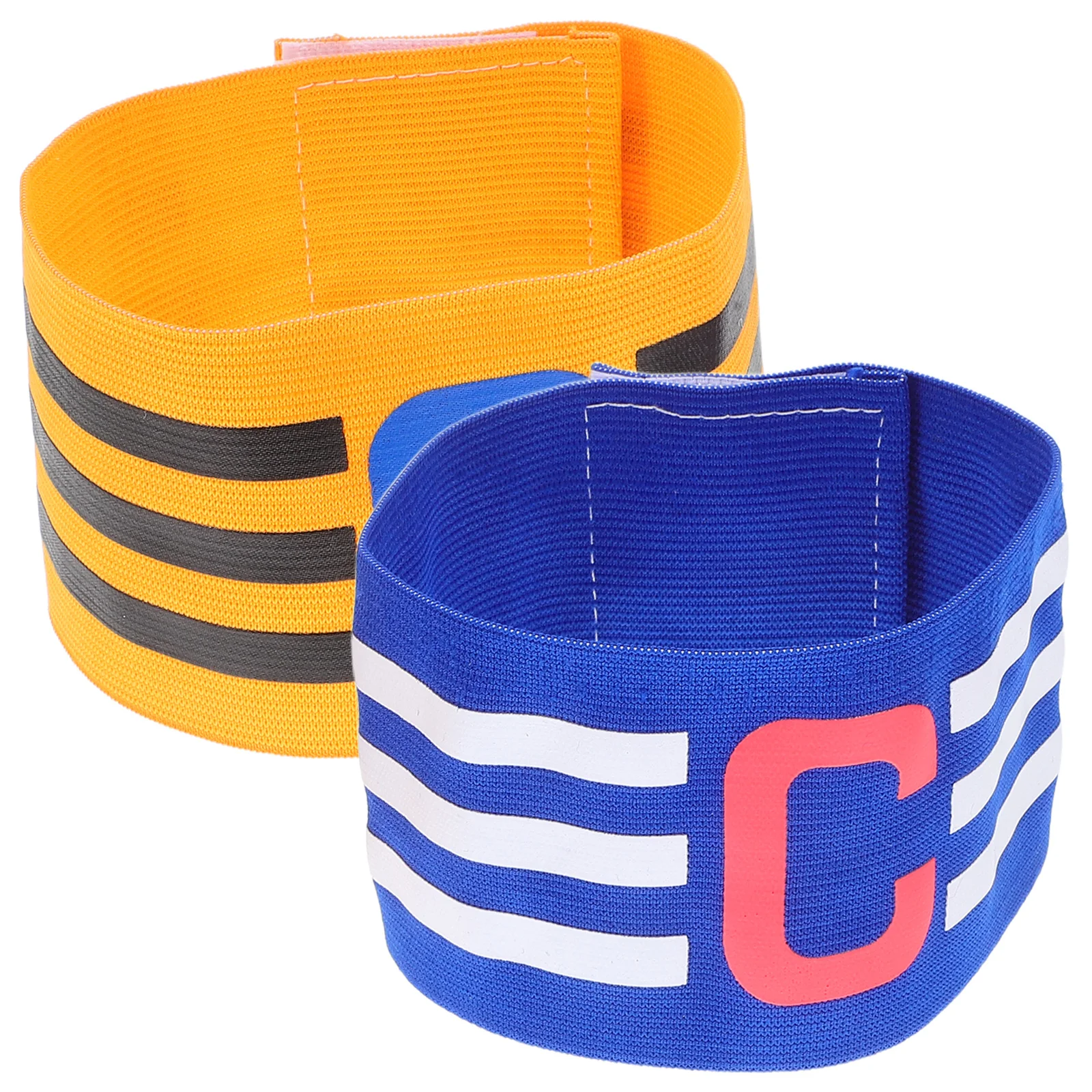 

Football Captain's Armband Simple Colorful Durable Small Football Captain's Armband for Man Or Woman (Blue Yellow)