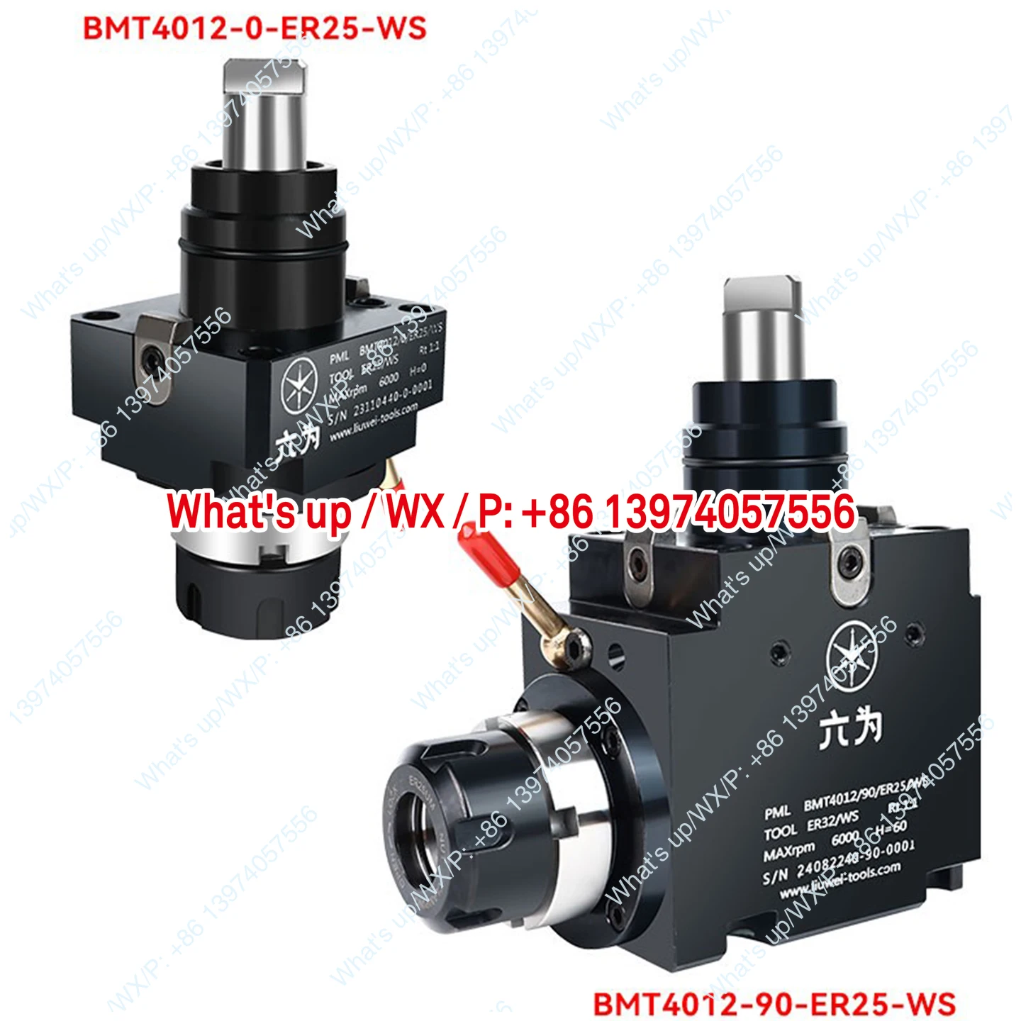 Six for turning and milling compound power head tool holder BMT4012/90/ER25/WS turret accessories 45/ER20/55N