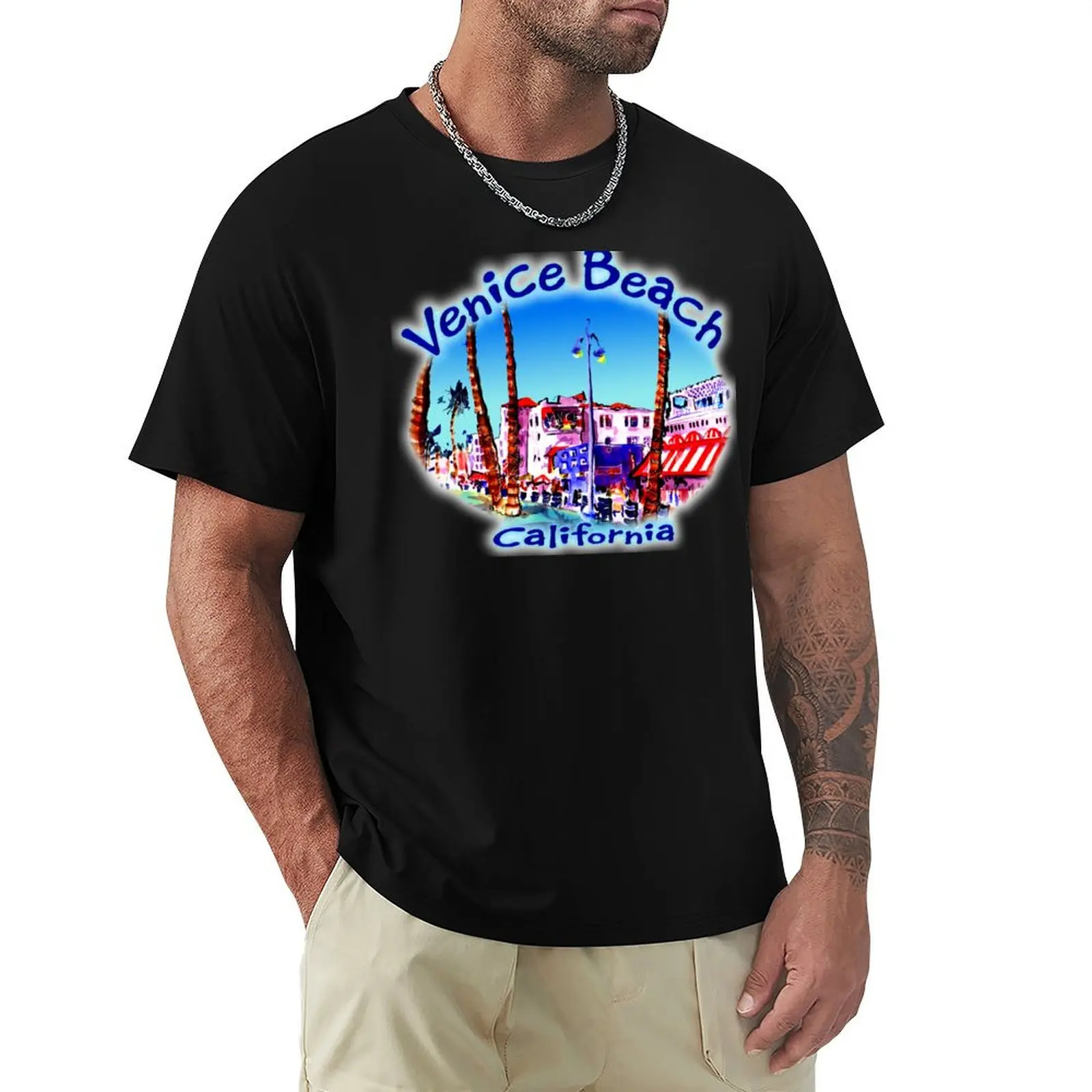 

Venice Beach T-Shirt Man t-shirt oversized t shirt Anime t-shirt Men's t shirts