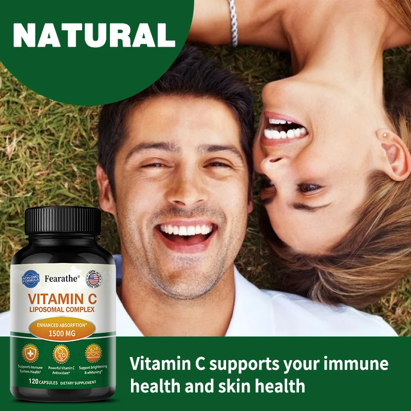 Vitamin C Liposomal Complex - Antioxidant, Highly Absorbable Vitamin C Ascorbic Acid, Supports Immune System & Collagen Health