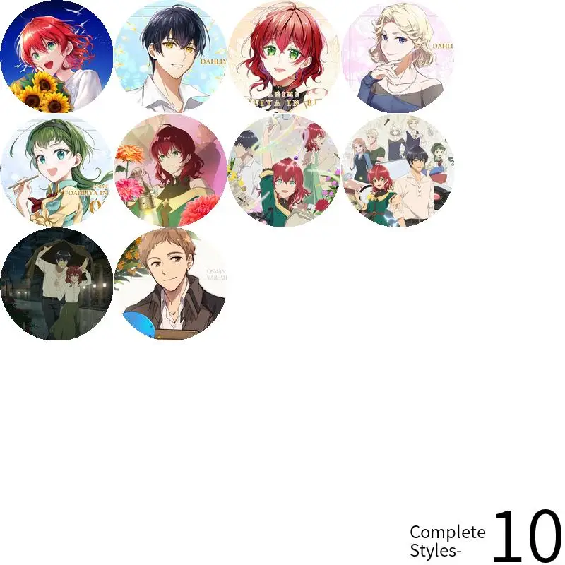 داليا روسيتي أنيمي شخصية لينة زر شارة بروش مرساة الأجهزة الطرفية دبوس الملابس فندوم التذكارية حقيبة مدرسية مجوهرات