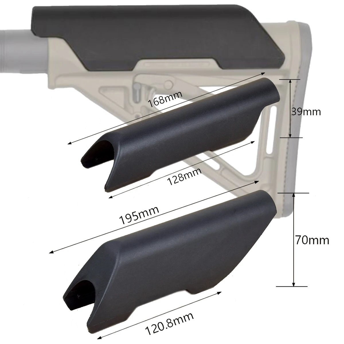 Tactical CTR Cheek Riser Suitable For Non Gunstock Stock AR 15 M4 Enhancer Low Height Nylon Airsoft Hunting Weapon Accessories