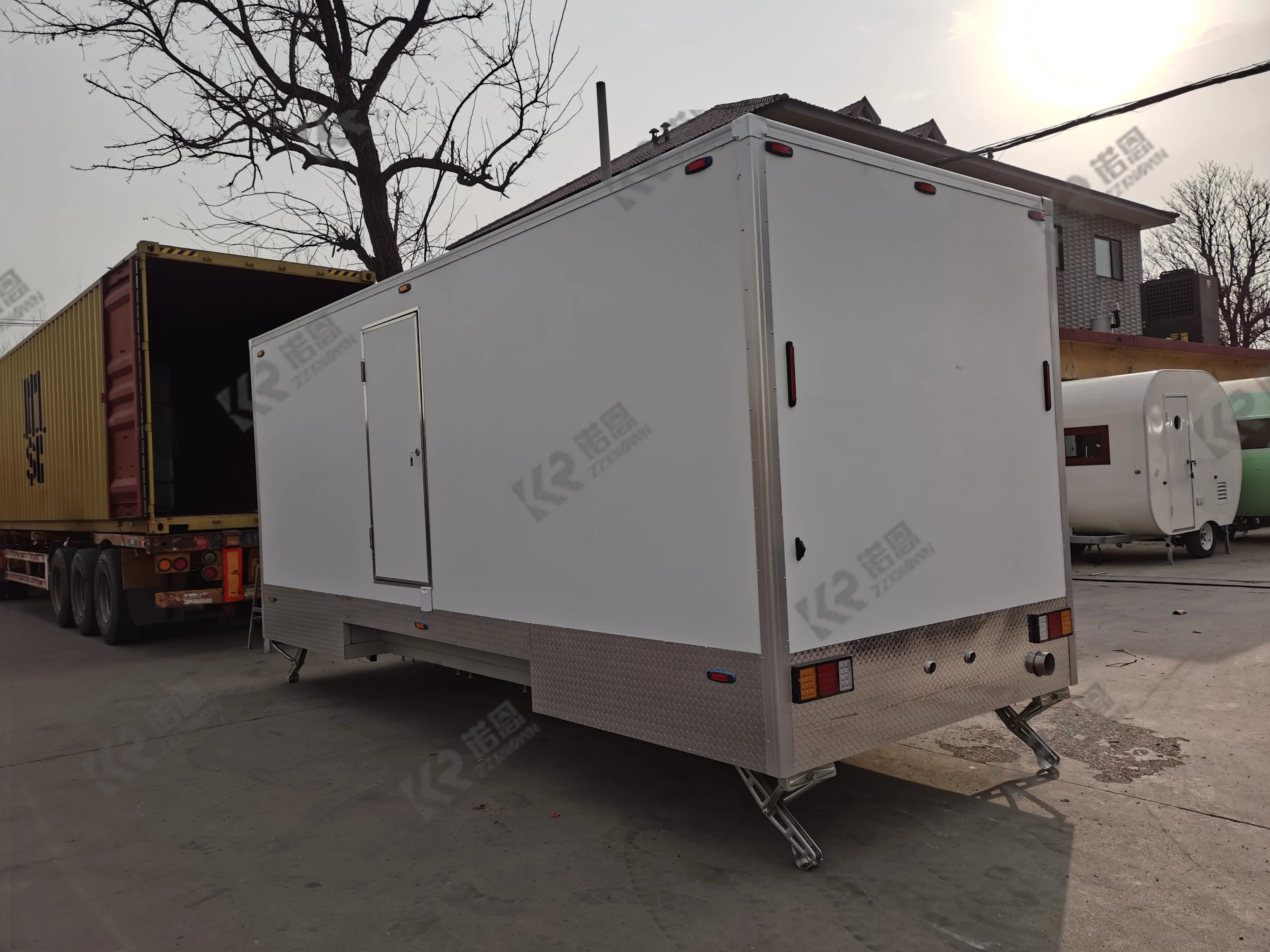 DOT-Remorque de luxe pour toilettes publiques, toilettes mobiles, avec conteneur d'urine