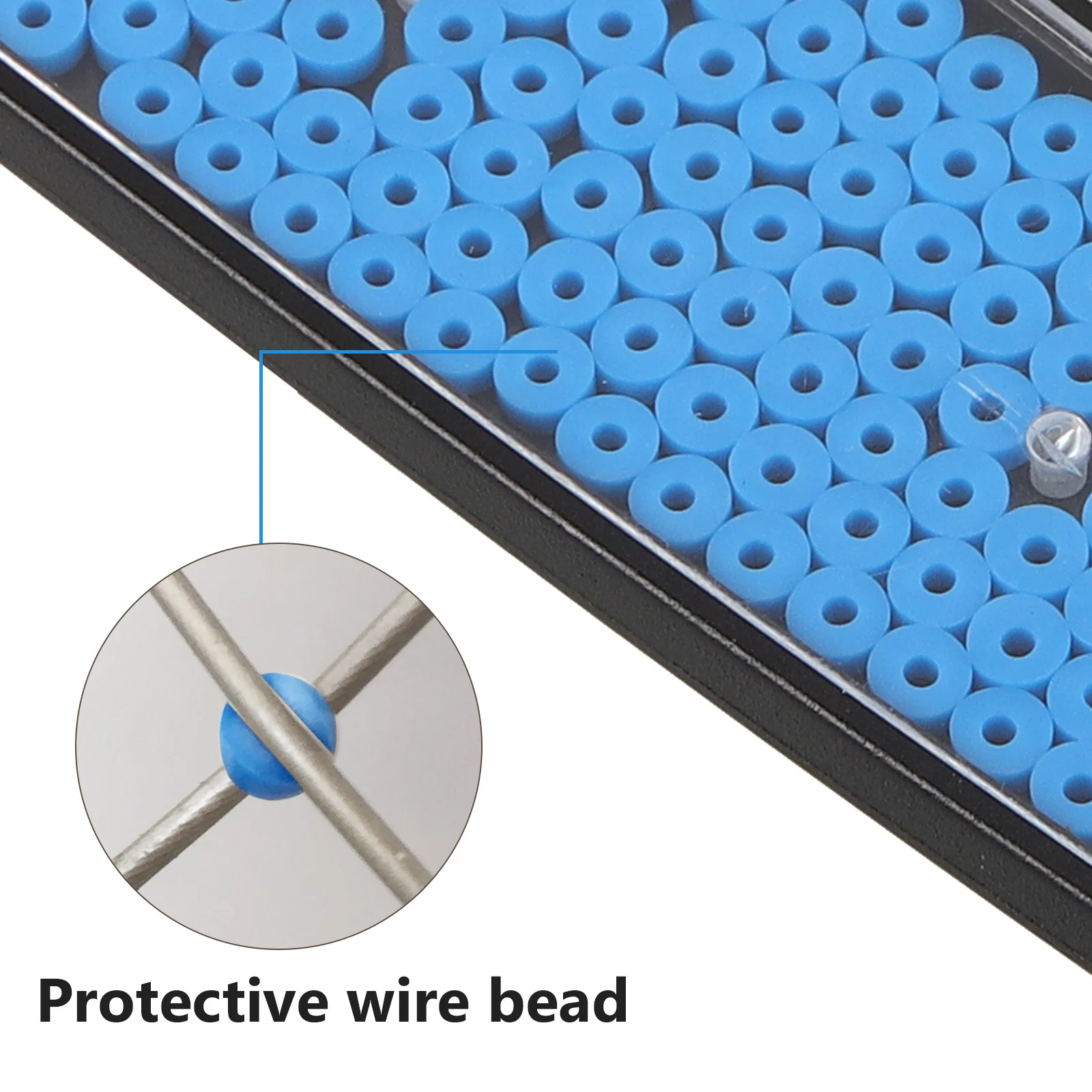 Tennis Racket Strings Saver Silicone Protector Pads Anti-Drag Protector for Badminton Squash Rackets Tennis Racket Strings Saver