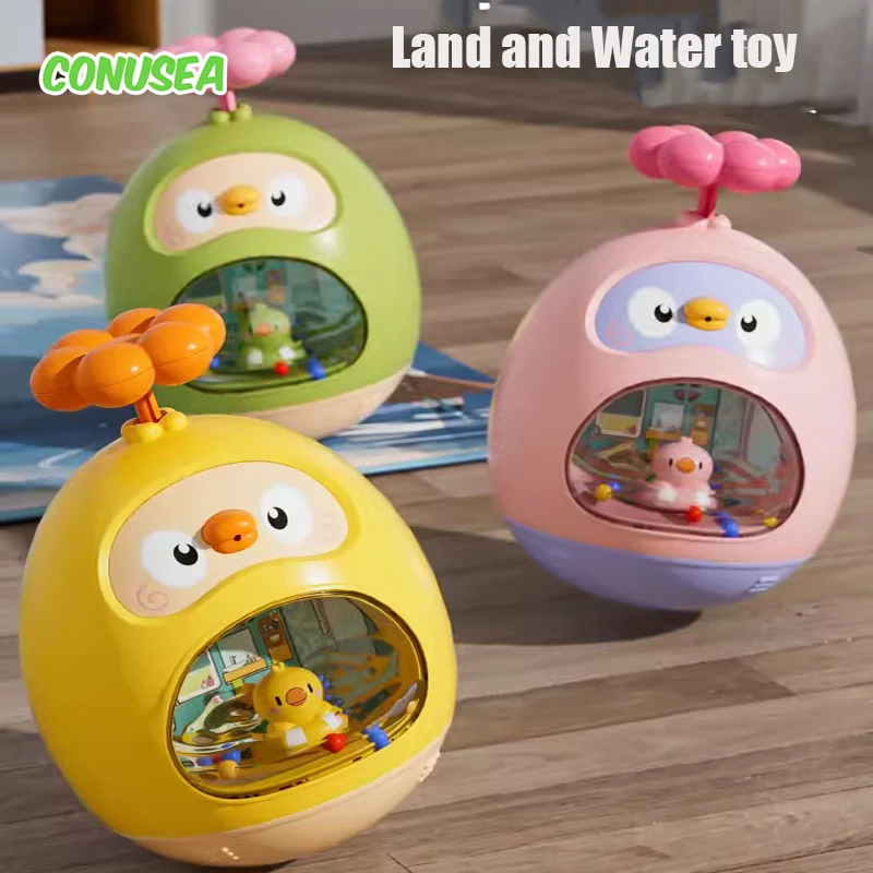 Baby Bath Toy Amphibious Cute Fun Spray Water Tumbler Toy Water Bathtub Pool Beach Kids Baby Toys 12 Months Bathing Bathroom