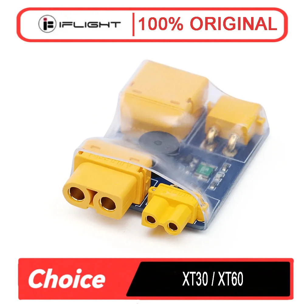 

IFlight XT30/XT60 Smart Smoke Stopper Защитная вилка от короткого замыкания с тестом предохранителя для гоночных дронов FPV