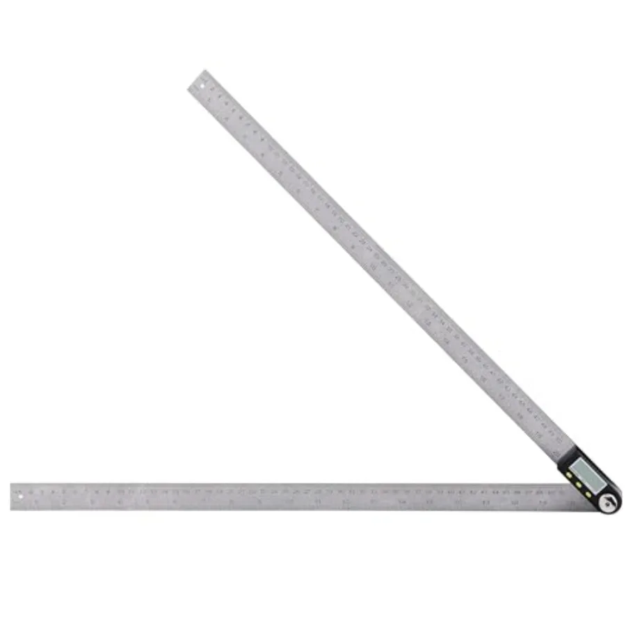 

Yangoutool Digital Angle Ruler 20inches/500mm Stainless Steel Digital Angle Finder and Protractor Large Gauge Precision Measuri
