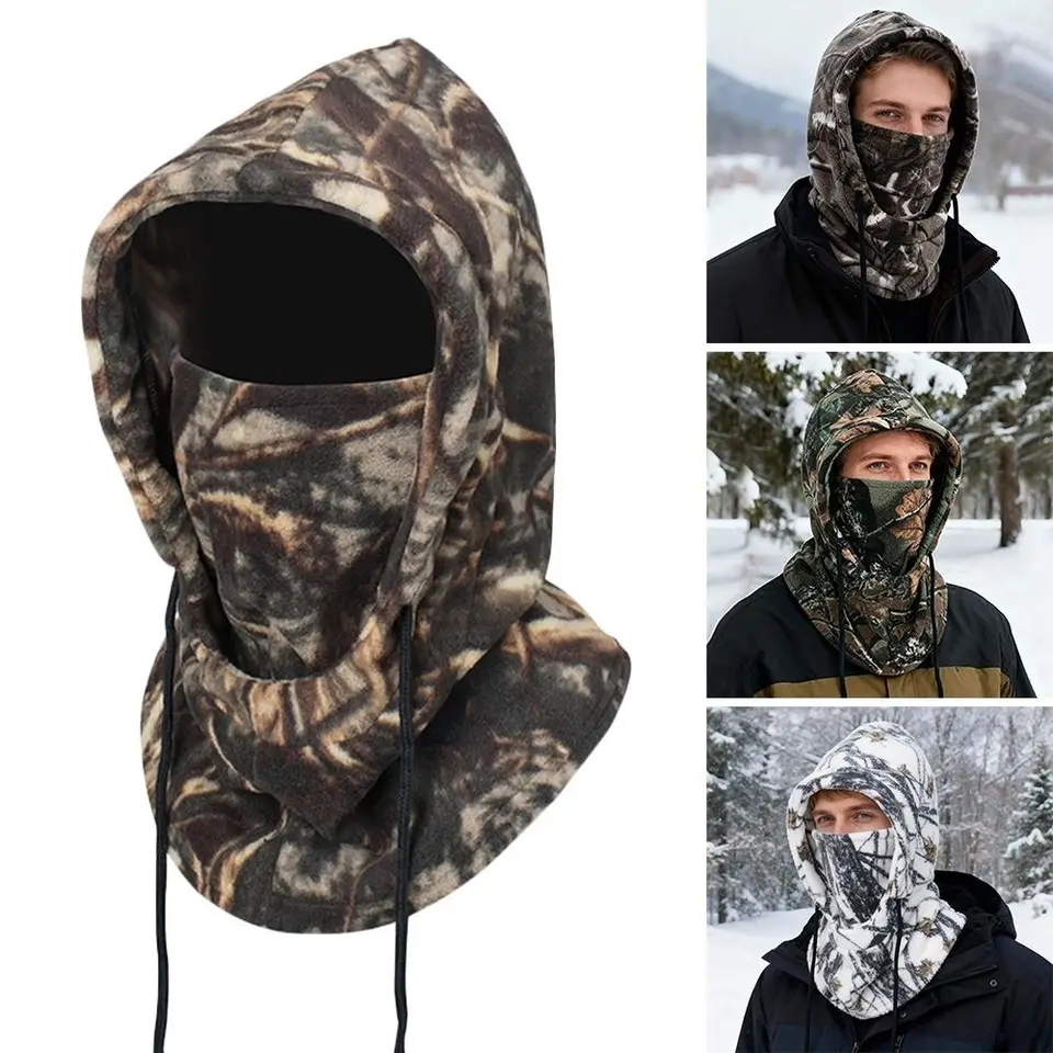 Fashion Polar Fleece Winter Hat Winter Warmer Full Face Beanies Windproof Balaclava Cycling, image 4