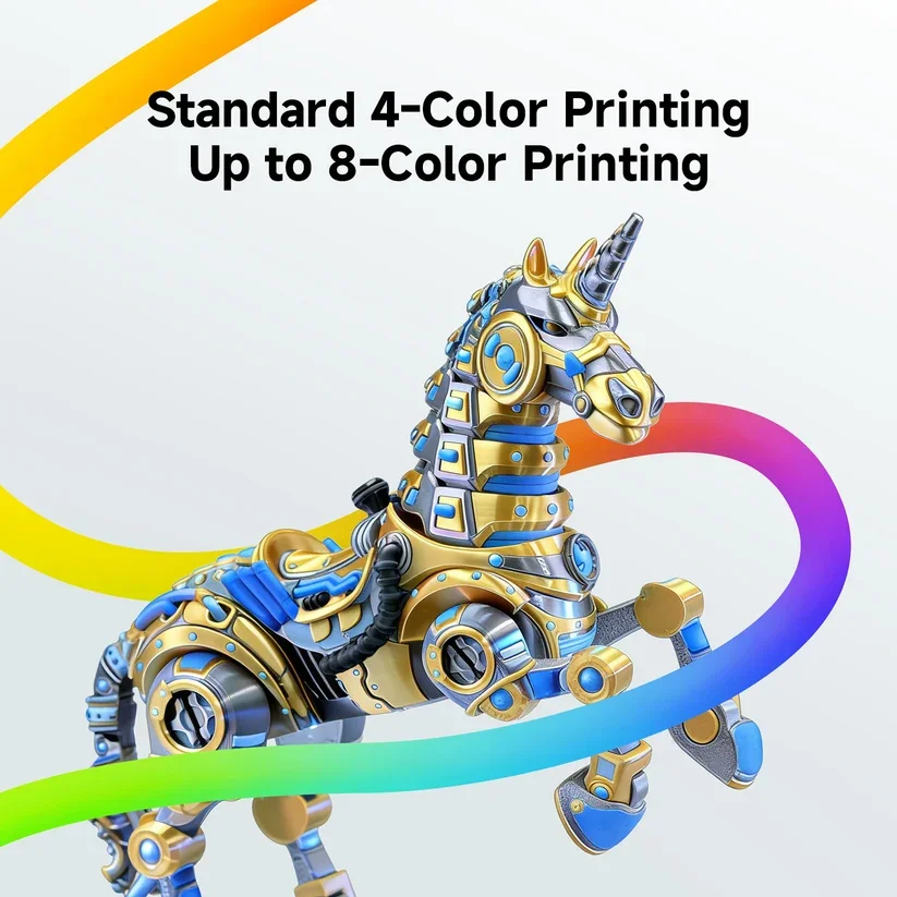 Anycubic Kobra 4 Combo High Speed Multicolor 3D Printer With ACE 2 Pro For 4 Color Printing 8 Color Upgrade Rapid Prototyping