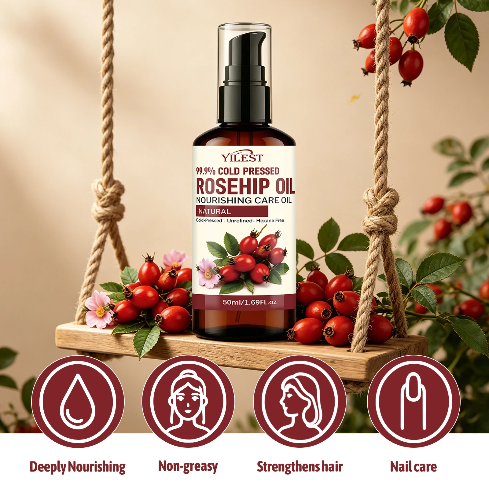 Rosehip Multi-Purpose Beauty O - Cold Pressed Rose Hip 评论和价格