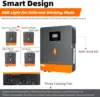 PowMr 10.2KW 하이브리드 태양광 인버터 48V 230V 그리드 오프 그리드 순수 사인파 인버터 듀얼 출력 MPPT 160A 태양광 배터리 충전기 6