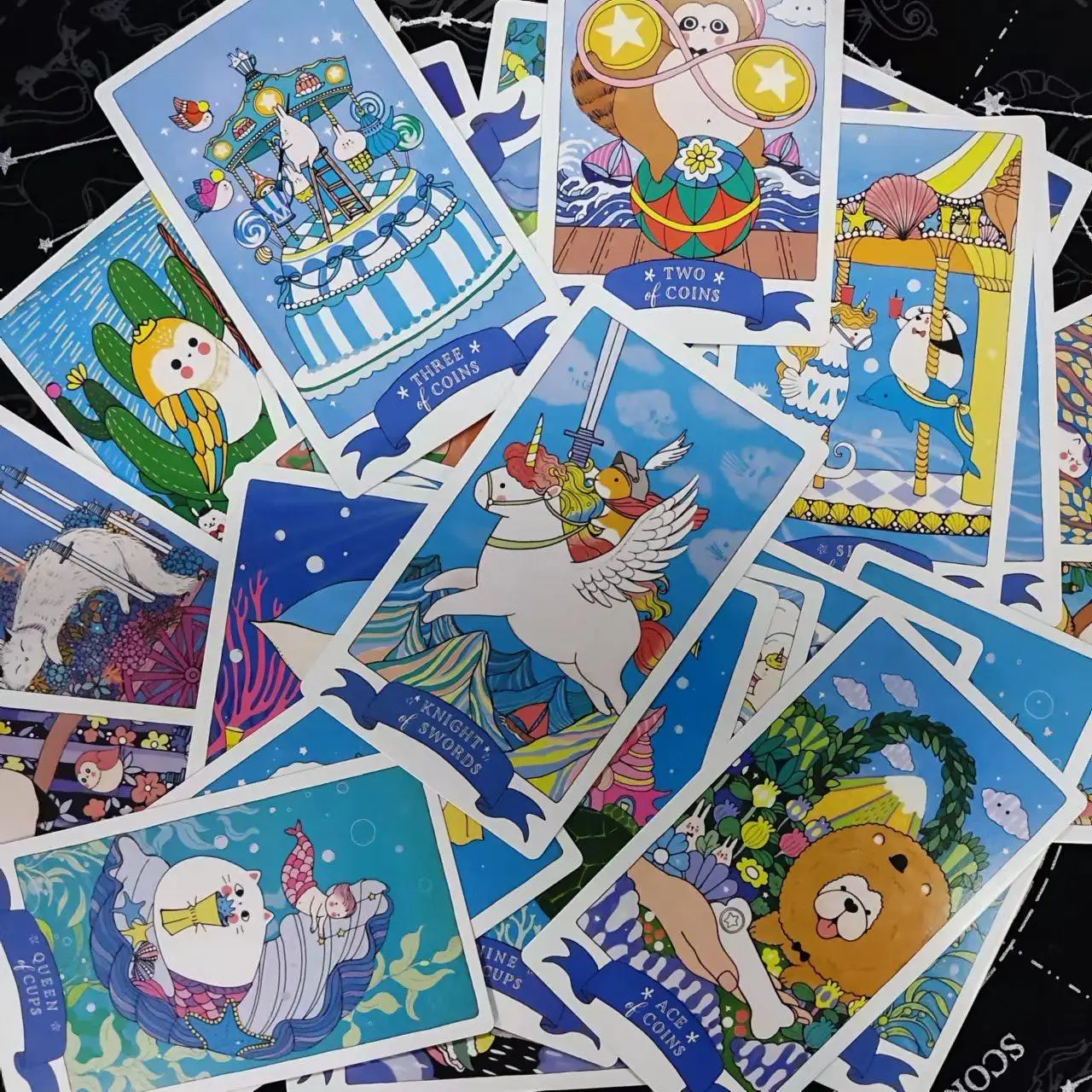 12*7cm Kawaii Tarot